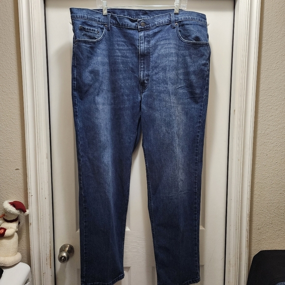 Levi’s 550 Jeans Men's 46x32 Blue Relaxed Straight Classic Dark Wash 46 X 32 - Picture 3 of 9